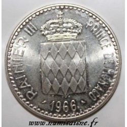 MONACO - KM 146 - 10 FRANCS 1966 - 110ÈME ANNIVERSAIRE DE L'ACCESSION DE CHARLES III