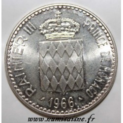 MONACO - KM 146 - 10 FRANCS 1966 - 110TH ANNIVERSARY OF THE ACCESSION OF CHARLES III