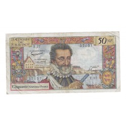 FAY 58/03 - 50 NOUVEAUX FRANCS 1959 -  03.09 - HENRI IV - No 57 1 57 - PICK 143