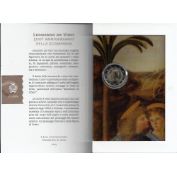 SAINT-MARIN - 2 EURO 2019 - 500 years of the death of Leonardo da Vinci