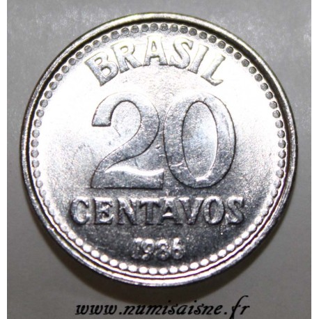 BRASILIEN - KM 603 - 20 CENTAVOS 1986