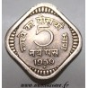 INDIEN - KM 16 - 5 NAYE PAISE 1959 b - Bombay