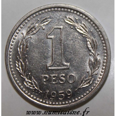 ARGENTINA - KM 57 - 1 PESO 1959