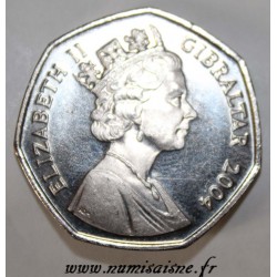 GIBRALTAR - KM 1050 - 50 PENCE 2004 - TRAFALGAR