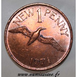 GUERNSEY - KM 21 - 1 NEW PENNY 1971