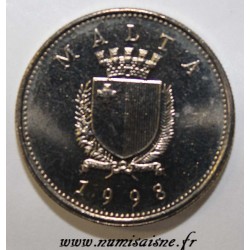 MALTA - KM 96 - 10 CENTS 1998