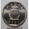 MALTA - KM 95 - 5 CENTS 2001