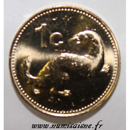 MALTA - KM 93 - 1 CENT 2001