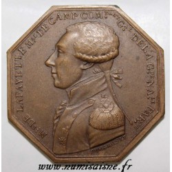 MÉDAILLE - MARQUIS DE LA FAYETTE - COMPAGNIE DES GRENADIERS VOLONTAIRES