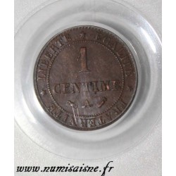 FRANCE - KM 826 - 1 CENTIME 1887 A - Paris - TYP CÉRÈS - PCGS MS 62 BN