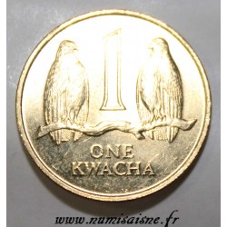 ZAMBIE - KM 38 - 1 KWACHA 1992 - Faucon Taita