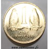 ZAMBIE - KM 38 - 1 KWACHA 1992 - Faucon Taita