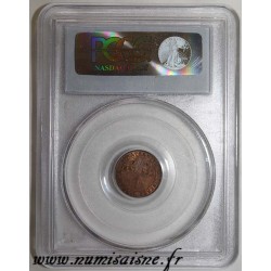 FRANKREICH - KM 826 - 1 CENTIME 1872 A - Paris - TYP CÉRÈS - PCGS MS 64 RB