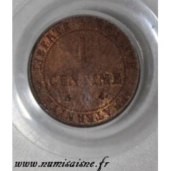 FRANKREICH - KM 826 - 1 CENTIME 1872 A - Paris - TYP CÉRÈS - PCGS MS 64 RB