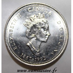 CANADA - KM 232 - 25 CENTS 1992 - COLOMBIE BRITANNIQUE