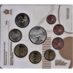 SAN MARIN - 8.88 EUROS MINTSET - 2019 - 9 COINS - UNCIRCULATED