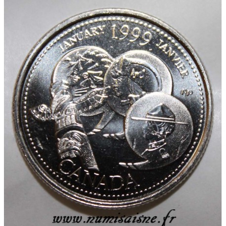 CANADA - KM 342 - 25 CENTS 1999 - JANVIER