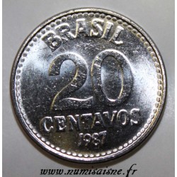 BRAZIL - KM 603 - 20 CENTAVOS 1987