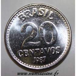BRÉSIL - KM 603 - 20 CENTAVOS 1987