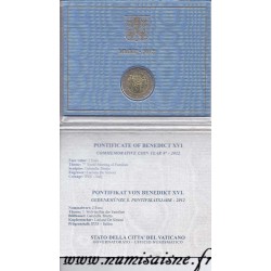 VATICAN - 2 EURO 2012 - BENEDICT XVI - 7TH WORLD MEETING OF FAMILIES