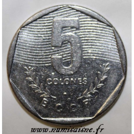 COSTA RICA - KM 214.2 - 5 COLONES 1985