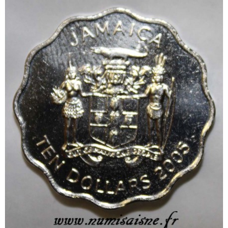 JAMAICA - KM 181 - 10 DOLLARS 2005