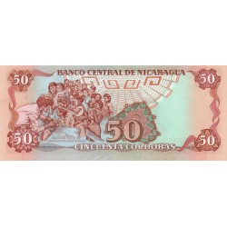 NICARAGUA  - PICK 153 - 50 CORDOBAS - 1985