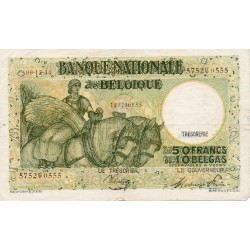 BELGIQUE - PICK 106 - 50 FRANCS / 10 BELGAS - 09/12/1944