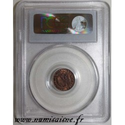 FRANCE - KM 795 - 1 CENTIME 1862 - K- Bordeaux - TYPE NAPOLEON III - PCGS MS 64 RB