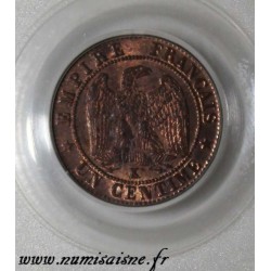 GADOURY 87 - 1 CENTIME 1862 K- Bordeaux - TYPE NAPOLEON III - PCGS MS 64 RB