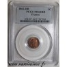 FRANCE - KM 795 - 1 CENTIME 1862 - Small BB - Strasbourg TYPE NAPOLEON III - PCGS MS 64 RB