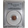 GADOURY 87 - 1 CENTIME 1862 - Petit BB - Strasbourg TYPE NAPOLEON III - PCGS MS 64 RB