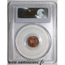 FRANCE - KM 795 - 1 CENTIME 1862 - Small BB - Strasbourg TYPE NAPOLEON III - PCGS MS 64 RB