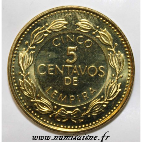 HONDURAS - KM 72.4 - 5 CENTAVOS 2005