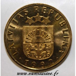 LATVIA - KM 17 - 10 SANTIMU 1992 - Coat of arms