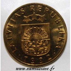 LATVIA - KM 22.2 - 20 SANTIMU 1992 - RARE - MAGNETIC ALLOY