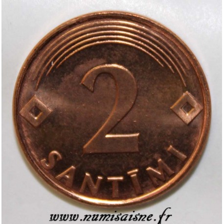 LATVIA - KM 21 - 2 SANTIMI 2000