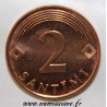 LATVIA - KM 21 - 2 SANTIMI 2000