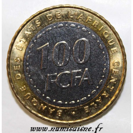 ÉTATS DE L'AFRIQUE CENTRALE - KM 15 - 100 FRANCS 2006