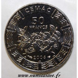 ÉTATS DE L'AFRIQUE CENTRALE - KM 21 - 50 FRANCS 2006