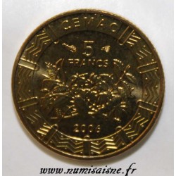 CENTRAL AFRICAN STATES - KM 18 - 5 FRANCS 2006