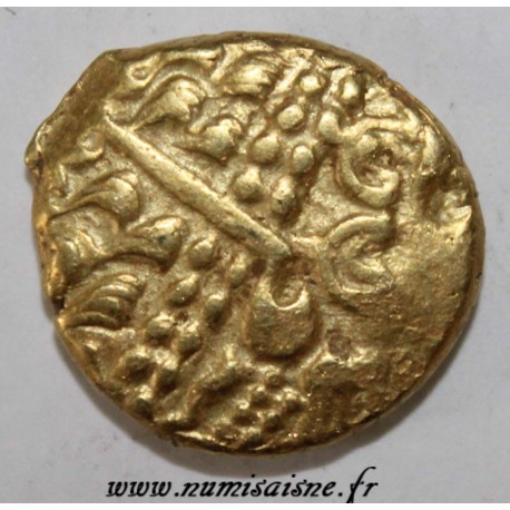 AMBIANI - AREA OF AMIENS - GOLD STATER BIFACE - DISJOINTED HORSE