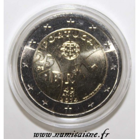 PORTUGAL - 2 EURO 2014 - 40. Jahrestag der Nelkenrevolution am 25. April