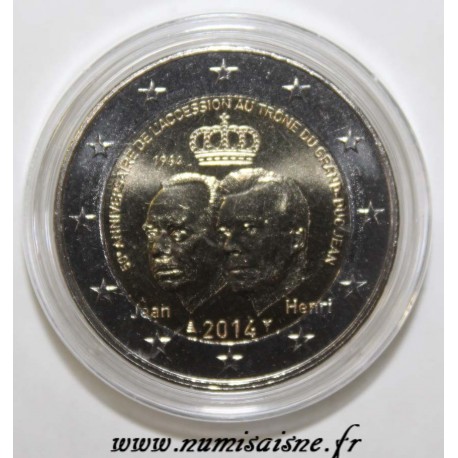 LUXEMBOURG - 2 EURO 2014 - 50ème anniversaire de l'accession au trône du Grand Duc Jean