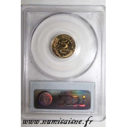 FRANKREICH - KM 933 - 5 CENTIMES 1993 - TYPE MARIANNE - PCGS PR 65 DCAM