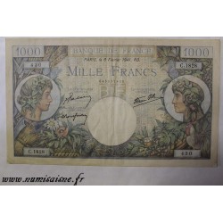 FRANCE - PICK 96 - 1000 FRANCS 1941 - 06/02 - TYPE TRADE AND INDUSTRY - RARE NUMBER