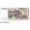 YOUGOSLAVIE - PICK 95 - 20 000 DINARA - 01/05/1987