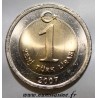 TURKEY - KM 1169 - 1 LIRA 2007