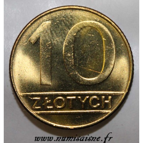 POLOGNE - Y 152.2 - 10 ZLOTYCH 1990