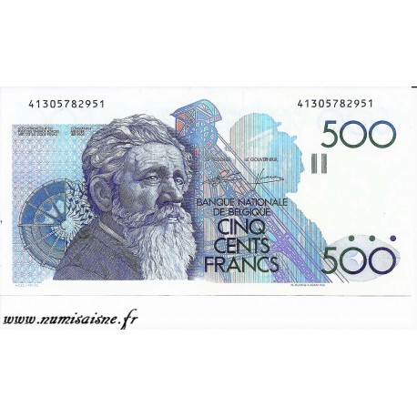 BELGIUM - PICK 143 - 500 FRANCS ( 1982 - 1998 ) - sign 4 et 13